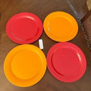 Set of 4 Target Home Tropical Pattern Melamine Dinner Plates - Listing 2